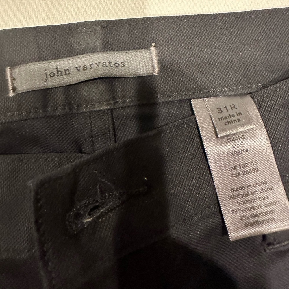 John Varvatos - 31R - Black Jeans - New/Never Worn